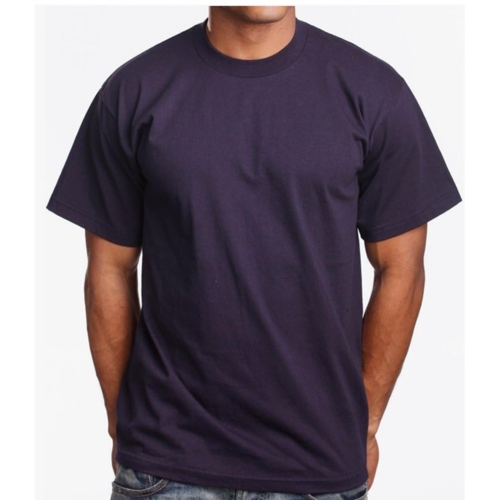 PRO 5 Super Heavy Mens Short Sleeve T-Shirt Navy NWT 2XL